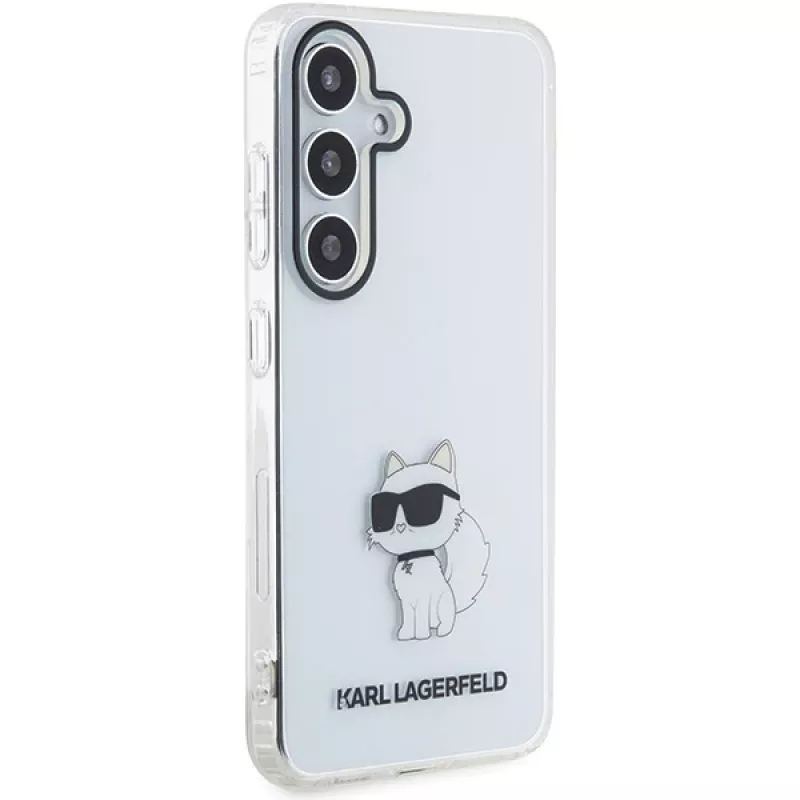 Capa rígida transparente Karl Lagerfeld KLHCS24MHNCHTCT S24+ S926 IML Choupette