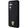 Capa rígida Ferrari FEHMS24MP3BAK Hot Stamp V Lines MagSafe para Samsung Galaxy S24+ (preta)