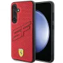 Capa rígida Ferrari FEHCS24MPINR S24+ S926 vermelha Big SF Perforated para Samsung Galaxy S24+