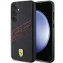 Capa rígida Ferrari FEHCS24SPINK S24 S921 preta Big SF Perforated para Samsung Galaxy S24
