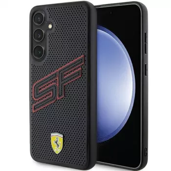 Capa rígida Ferrari FEHCS24MPINK S24+ S926 preta Big SF Perforated para Samsung Galaxy S24+