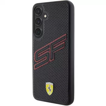 Capa rígida Ferrari FEHCS24MPINK S24+ S926 preta Big SF Perforated para Samsung Galaxy S24+