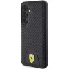 Capa rígida Ferrari FEHCS24SN3PUK S24 S921 preta Carbon Stitched Bottom