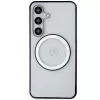 MERCEDES-BENZ MEHMS24S23HUOKC Capa rígida transparente para Samsung Galaxy S24 com logótipo impresso e MagSafe