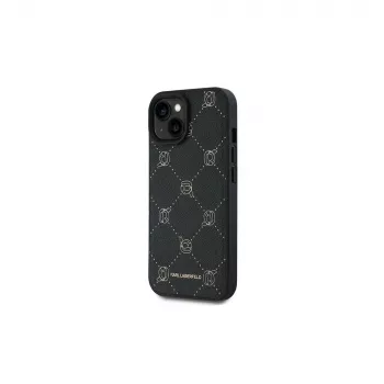 Karl Lagerfeld KLHMP15MPGKHPHK iPhone 15 Plus 6,7 polegadas Capa Karl Head preta com MagSafe