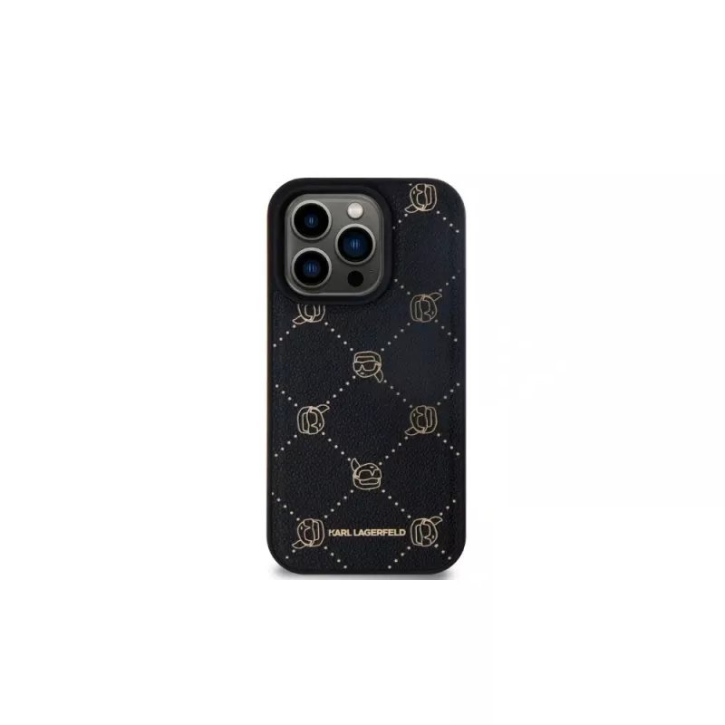 Karl Lagerfeld KLHMP15LPGKHPHK iPhone 15 Pro 6,1 polegadas Capa traseira Karl Head preta com MagSafe