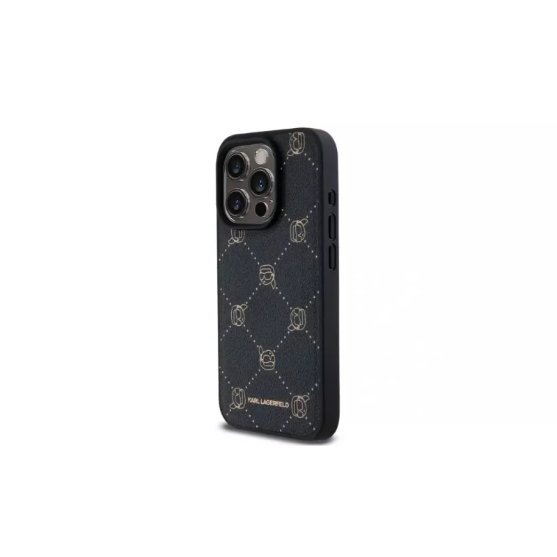 Karl Lagerfeld KLHMP15LPGKHPHK iPhone 15 Pro 6,1 polegadas Capa traseira Karl Head preta com MagSafe