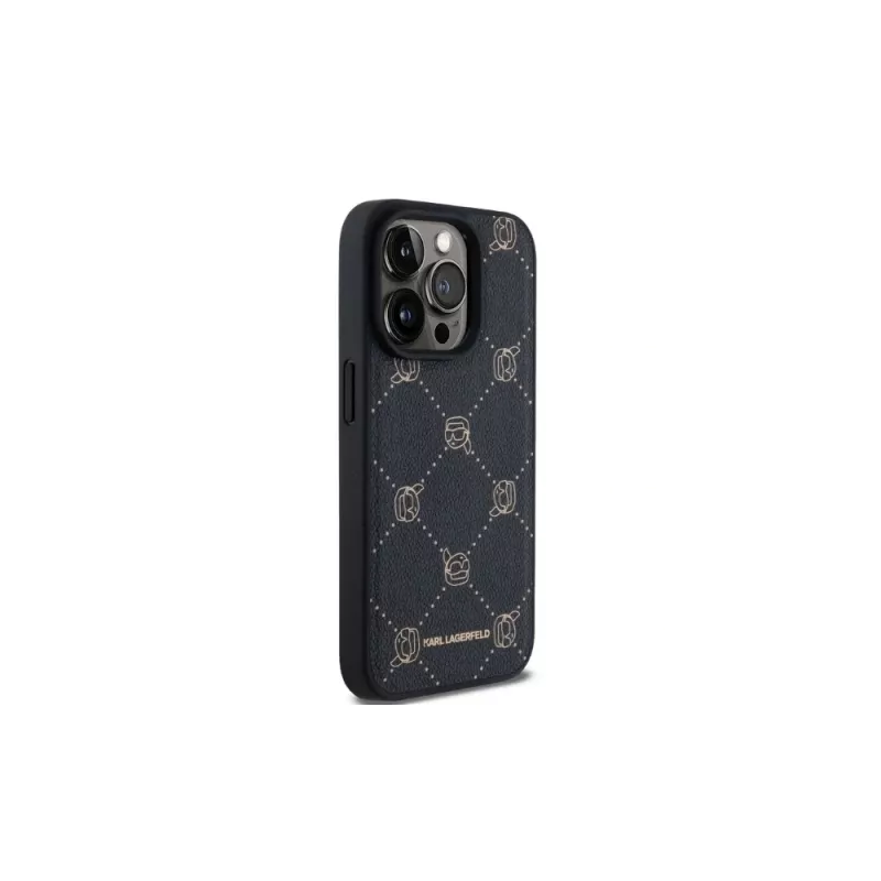 Karl Lagerfeld KLHMP15LPGKHPHK iPhone 15 Pro 6,1 polegadas Capa traseira Karl Head preta com MagSafe