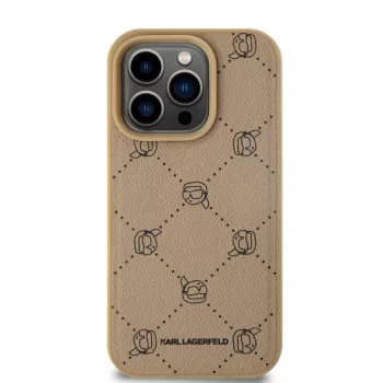 Karl Lagerfeld KLHMP15XPGKHPHE iPhone 15 Pro Max 6,7 polegadas Capa traseira Karl Heads bege com MagSafe