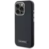 KARL LAGERFELD Capa MagSafe Metal Plate para iPhone 15 Pro, preto