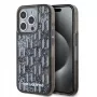 KARL LAGERFELD Capa traseira Liquid Glitter Monogram Gradient para Apple iPhone 15 Pro, preto