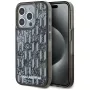 Karl Lagerfeld Capa Liquid Glitter Monogram Gradient para iPhone 15 Pro Max, preto