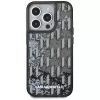 Karl Lagerfeld Capa Liquid Glitter Monogram Gradient para iPhone 15 Pro Max, preto