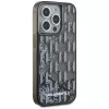 Karl Lagerfeld Capa Liquid Glitter Monogram Gradient para iPhone 15 Pro Max, preto