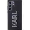 Karl Lagerfeld KLHCS24L3DMBKCK Samsung Galaxy S24 Ultra Capa rígida preta 3D Rubber Glitter Logo