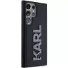 Karl Lagerfeld KLHCS24L3DMBKCK Samsung Galaxy S24 Ultra Capa rígida preta 3D Rubber Glitter Logo