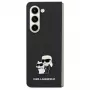 Karl Lagerfeld KLHCSA35SAKCNPK A35 A356 Capa rígida preta Saffiano Karl & Choupette Pin para Samsung Galaxy A35 5G