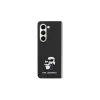 Karl Lagerfeld KLHCSA35SAKCNPK A35 A356 Capa rígida preta Saffiano Karl & Choupette Pin para Samsung Galaxy A35 5G