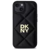 DKNY DKHCP14SPQDSLK Capa traseira Quilted Stack Logo para Apple iPhone 14 6,1