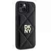 DKNY DKHCP14SPQDSLK Capa traseira Quilted Stack Logo para Apple iPhone 14 6,1