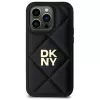 DKNY DKHCP14XPQDSLK Capa traseira Quilted Stack Logo para iPhone 14 Pro Max 6,7
