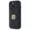 DKNY DKHCP15SPQDSLK Capa traseira Quilted Stack Logo para Apple iPhone 15 6,1