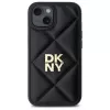 DKNY DKHCP15SPQDSLK Capa traseira Quilted Stack Logo para Apple iPhone 15 6,1