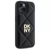 DKNY DKHCP15SPQDSLK Capa traseira Quilted Stack Logo para Apple iPhone 15 6,1