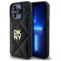 DKNY DKHCP15XPQDSLK Capa traseira Quilted Stack Logo para Apple iPhone 15 Pro Max 6,7