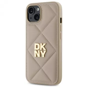 DKNY DKHCP14SPQDSLE Capa Quilted Stack Logo para Apple iPhone 14 6,1