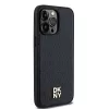 DKNY DKHMP13XPSHRPSK Capa rígida em pele com padrão monograma e logótipo metálico MagSafe para iPhone 13 Pro Max 6,7