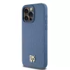 DKNY DKHMP15XPSHRPSB Capa rígida em pele com padrão monograma e logótipo metálico MagSafe para iPhone 15 Pro Max 6,7