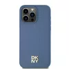 DKNY DKHMP15XPSHRPSB Capa rígida em pele com padrão monograma e logótipo metálico MagSafe para iPhone 15 Pro Max 6,7