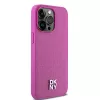DKNY DKHMP15XPSHRPSP Capa rígida em pele com padrão monograma e logótipo metálico MagSafe para iPhone 15 Pro Max 6,7