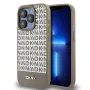 DKNY DKHMP15LPSOSPW Capa rígida em pele com padrão impresso e logótipo metálico MagSafe para iPhone 15 Pro 6,1