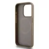 DKNY DKHMP15XPSOSPW Capa rígida em pele com padrão impresso e logótipo metálico MagSafe para iPhone 15 Pro Max 6,7
