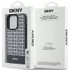 DKNY DKHMP15XPSOSPK Capa rígida em pele com padrão impresso e logótipo metálico MagSafe para iPhone 15 Pro Max 6,7