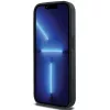DKNY DKHMP15XPSOSPK Capa rígida em pele com padrão impresso e logótipo metálico MagSafe para iPhone 15 Pro Max 6,7