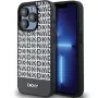 DKNY DKHMP15XPSOSPK Capa rígida em pele com padrão impresso e logótipo metálico MagSafe para iPhone 15 Pro Max 6,7