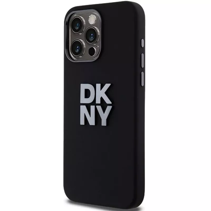 DKNY DKHCP15LSMCBSK Capa rígida em silicone líquido para Apple iPhone 15 Pro 6,1