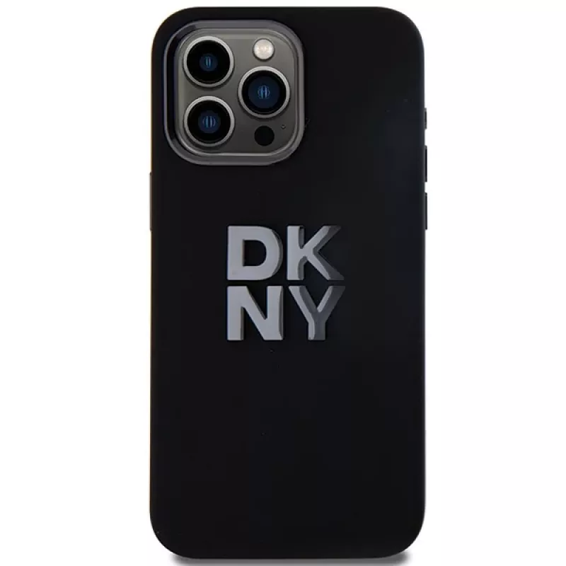 DKNY DKHCP15LSMCBSK Capa rígida em silicone líquido para Apple iPhone 15 Pro 6,1