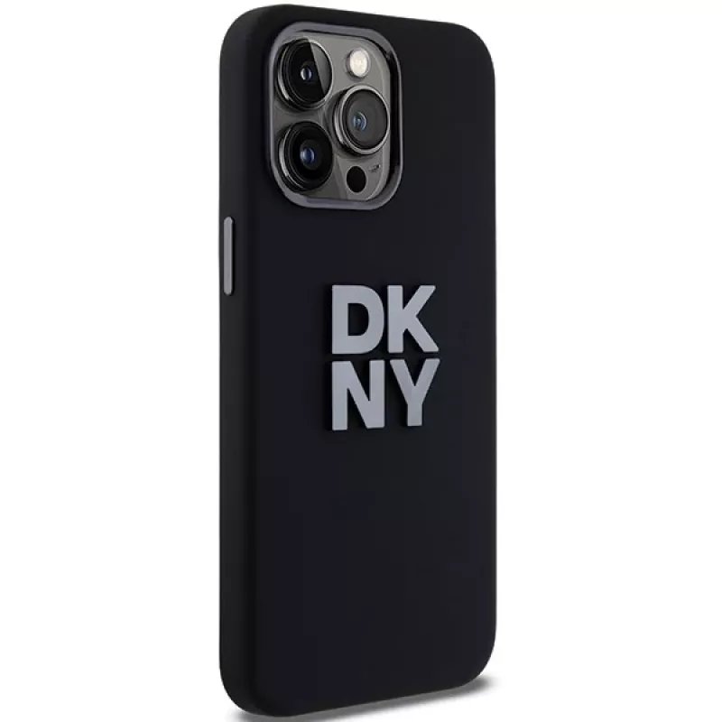 DKNY DKHCP15LSMCBSK Capa rígida em silicone líquido para Apple iPhone 15 Pro 6,1