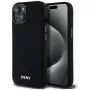 DKNY DKHMP14SSMCHLK Capa rígida em silicone líquido MagSafe para iPhone 13/14/15 6,1