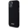 DKNY DKHMP14SSMCHLK Capa rígida em silicone líquido MagSafe para iPhone 13/14/15 6,1