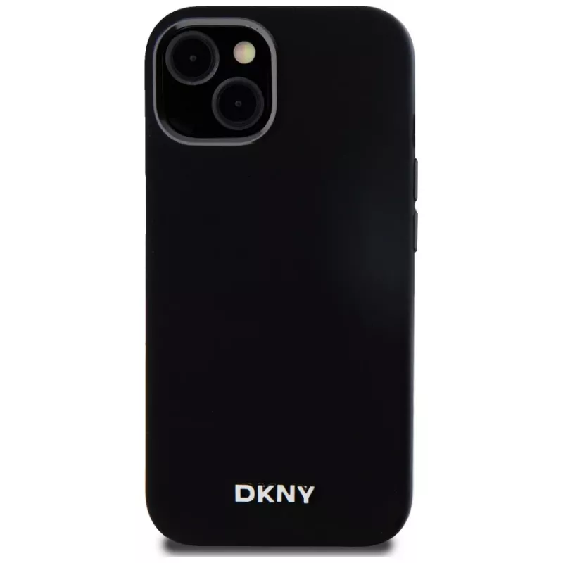 DKNY DKHMP14SSMCHLK Capa rígida em silicone líquido MagSafe para iPhone 13/14/15 6,1