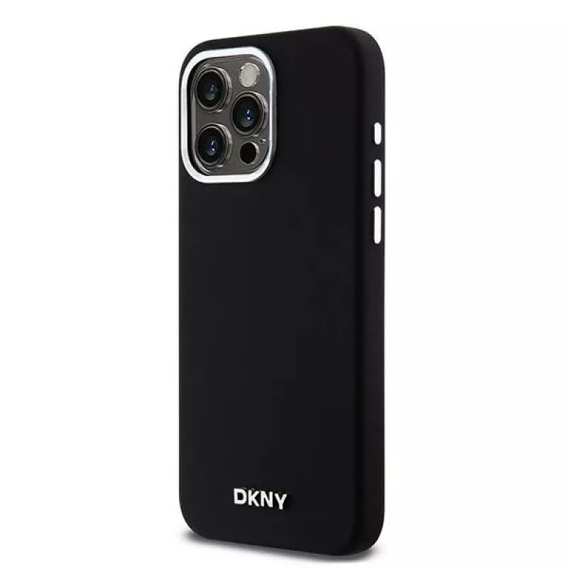 DKNY DKHMP14XSMCHLK Capa rígida em silicone líquido MagSafe para Apple iPhone 14 Pro Max 6,7