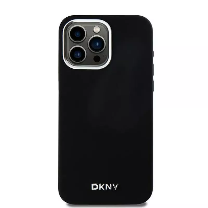 DKNY DKHMP14XSMCHLK Capa rígida em silicone líquido MagSafe para Apple iPhone 14 Pro Max 6,7