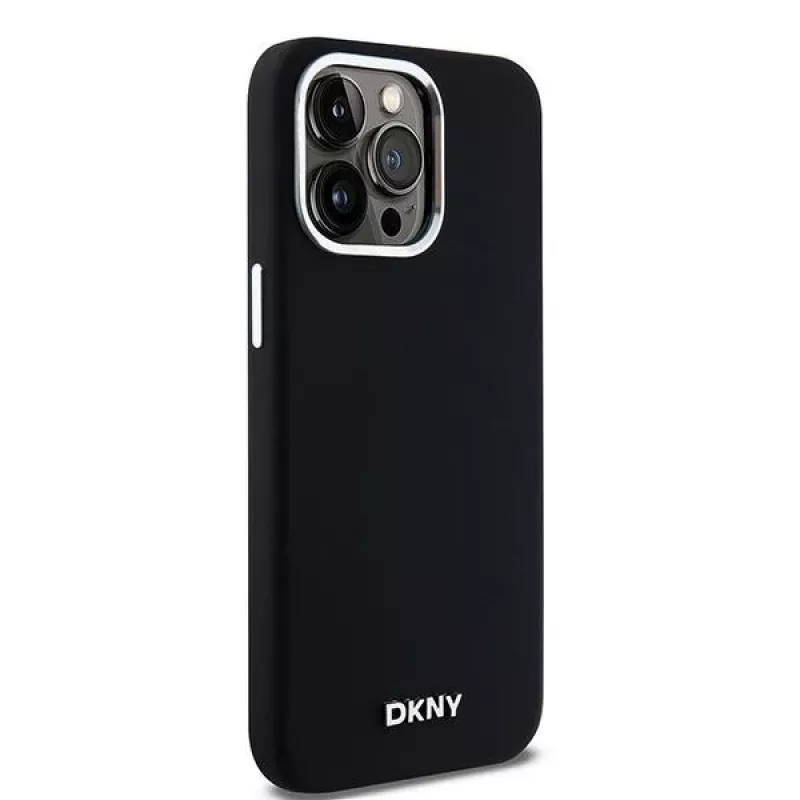 DKNY DKHMP14XSMCHLK Capa rígida em silicone líquido MagSafe para Apple iPhone 14 Pro Max 6,7