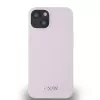 DKNY DKHMP14SSMCHLP Capa rígida em silicone líquido com logótipo metálico MagSafe para iPhone 13/14/15 6,1