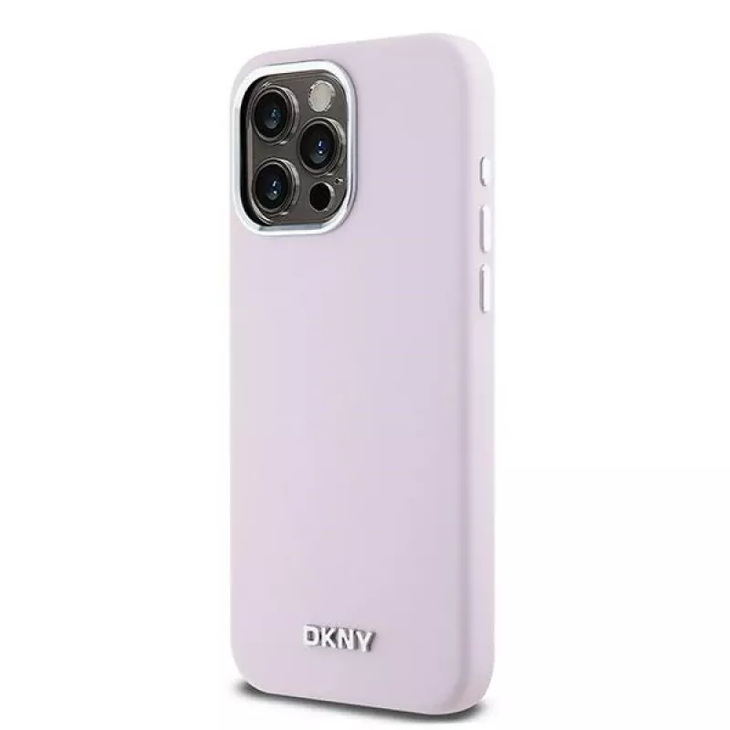 DKNY DKHMP15XSMCHLP Capa rígida em silicone líquido com MagSafe para Apple iPhone 15 Pro Max 6,7